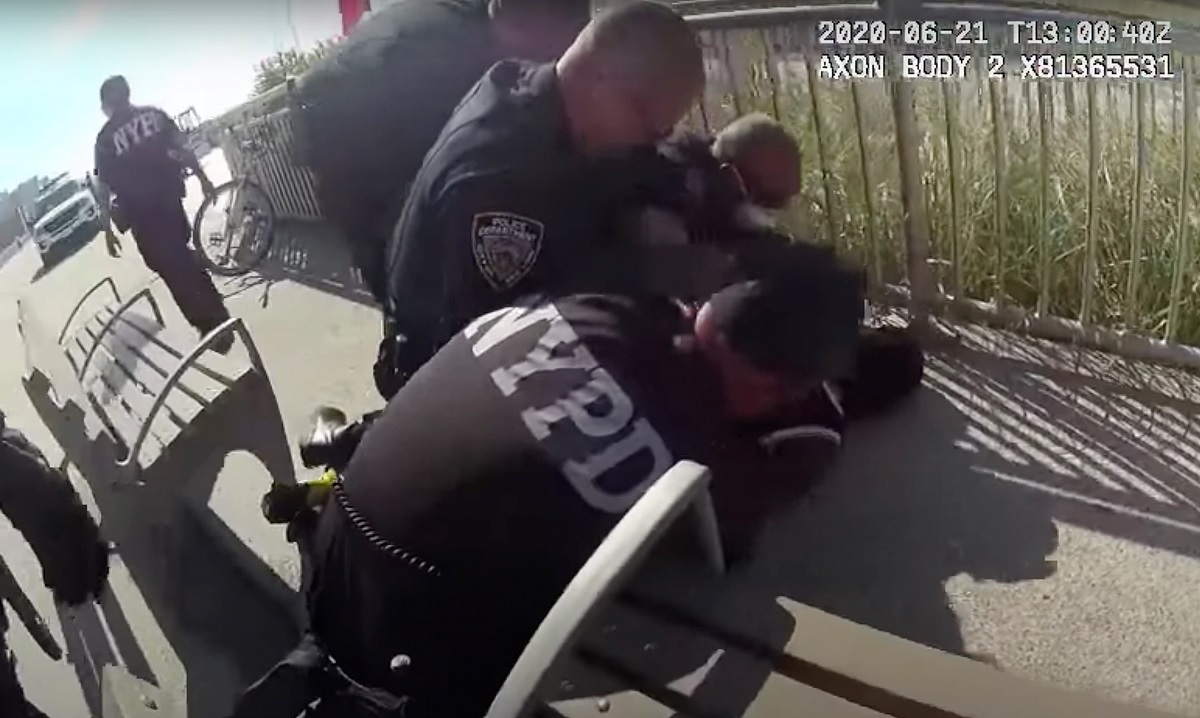 Video NYPD cop choking Black man weeks after ban is passed