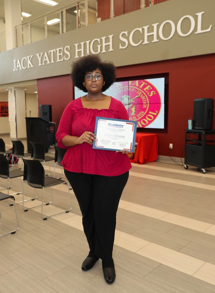 Yates HS students received scholarships totally $50K from Academy