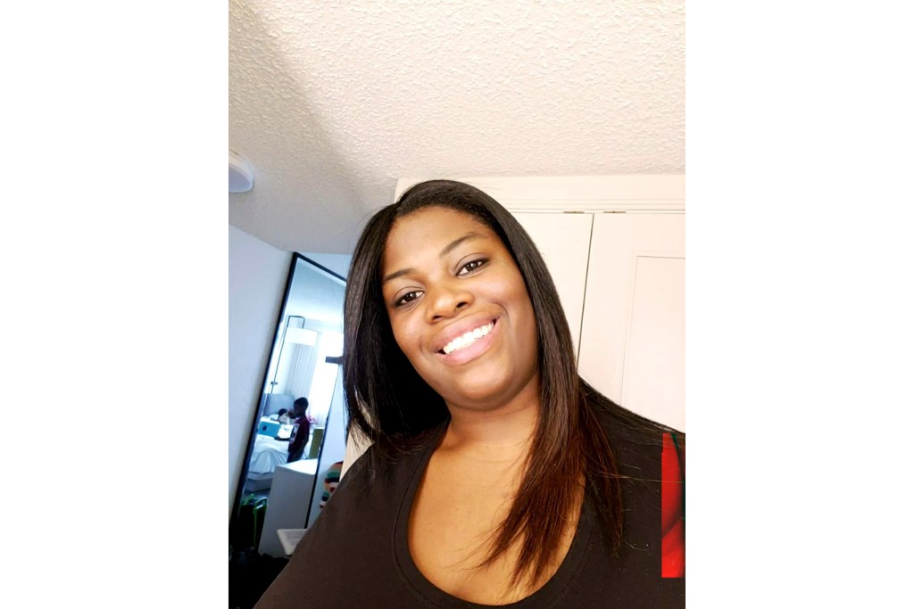 This Jan. 14, 2023, photo released by attorney Anthony D. Thomas shows Ajike Owens, a 35-year-old mother of four from Ocala, Fla. Susan Louise Lorincz, the white woman accused of firing through her door and fatally shooting Owens in front of her 9-year-old son in central Florida, was charged Monday, June 26, with manslaughter and assault.