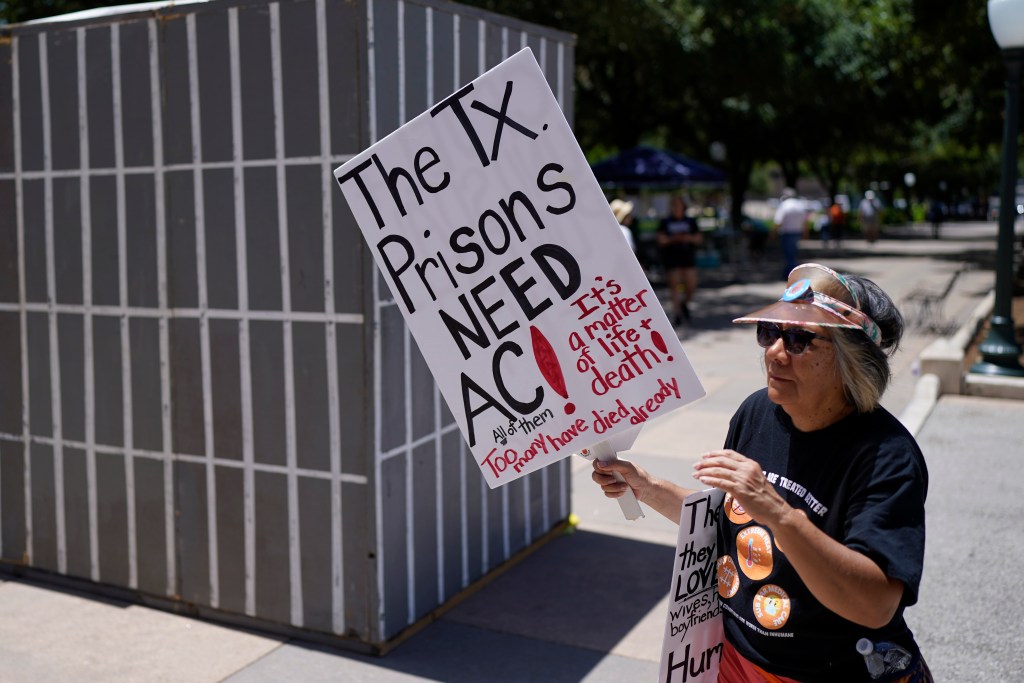 An advocate for cooling Texas prisons.